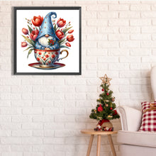 Load image into Gallery viewer, Diamond Painting - Full Square - Flower Teacup Gnome (40*40CM)