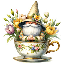 Load image into Gallery viewer, Diamond Painting - Full Square - Flower Teacup Gnome (40*40CM)