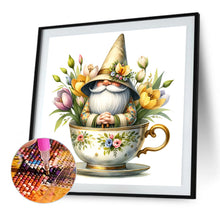 Load image into Gallery viewer, Diamond Painting - Full Square - Flower Teacup Gnome (40*40CM)