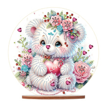 Load image into Gallery viewer, Special Shaped Bear Diamond Painting Tabletop Kit Home Office Decor (White Bear)