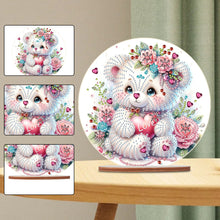 Load image into Gallery viewer, Special Shaped Bear Diamond Painting Tabletop Kit Home Office Decor (White Bear)