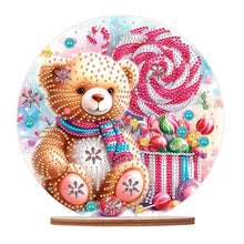 Load image into Gallery viewer, Special Shaped Bear Diamond Painting Tabletop Kit Home Office Decor (Candy Bear)