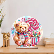 Load image into Gallery viewer, Special Shaped Bear Diamond Painting Tabletop Kit Home Office Decor (Candy Bear)
