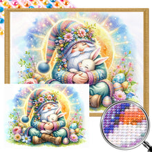 Load image into Gallery viewer, AB Diamond Painting - Full Round - Easter Gnome and Bunny (40*30CM)
