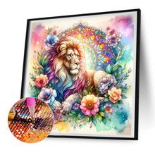 Load image into Gallery viewer, Diamond Painting - Full Round - flower lion (30*30CM)