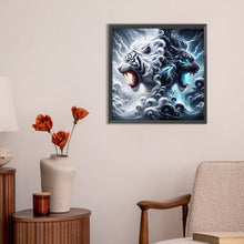 Load image into Gallery viewer, Diamond Painting - Full Round - Black and white cloud mythical beast (30*30CM)