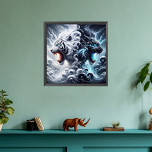 Load image into Gallery viewer, Diamond Painting - Full Round - Black and white cloud mythical beast (30*30CM)