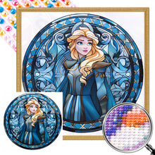 Load image into Gallery viewer, AB Diamond Painting - Full Round - Glass Art Disney Princess - Rapunzel (40*40CM)