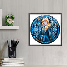 Load image into Gallery viewer, AB Diamond Painting - Full Round - Glass Art Disney Princess - Rapunzel (40*40CM)
