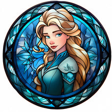 Load image into Gallery viewer, AB Diamond Painting - Full Round - Glass Art Disney Princess-Princess Anna (40*40CM)
