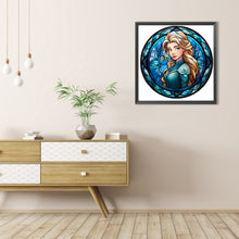 Load image into Gallery viewer, AB Diamond Painting - Full Round - Glass Art Disney Princess-Princess Anna (40*40CM)