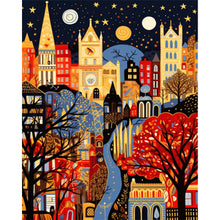 Load image into Gallery viewer, AB Diamond Painting - Full Round - colorful houses (40*50CM)