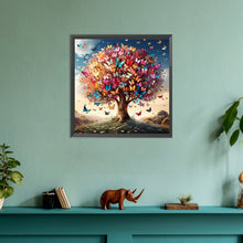 Load image into Gallery viewer, Diamond Painting - Full Round - Colorful butterfly sacred tree (30*30CM)