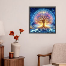 Load image into Gallery viewer, Diamond Painting - Full Round - Beautiful Starry Sky Sacred Tree (30*30CM)