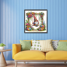 Load image into Gallery viewer, Diamond Painting - Partial Special Shaped - Easter Swing Gnome (30*30CM)