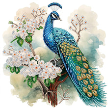 Load image into Gallery viewer, Diamond Painting - Partial Special Shaped - flower tree peacock (30*30CM)