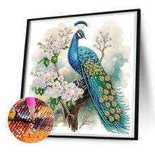 Load image into Gallery viewer, Diamond Painting - Partial Special Shaped - flower tree peacock (30*30CM)