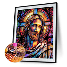 Load image into Gallery viewer, Diamond Painting - Full Round - glass art jesus (40*50CM)