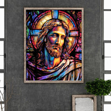 Load image into Gallery viewer, Diamond Painting - Full Round - glass art jesus (40*50CM)
