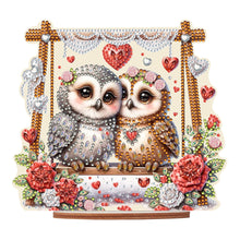 Load image into Gallery viewer, Acrylic Owl 5D DIY Diamond Painting Art Tabletop Home Decoration (Owl on Swing)