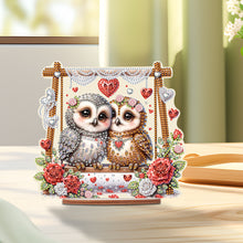 Load image into Gallery viewer, Acrylic Owl 5D DIY Diamond Painting Art Tabletop Home Decoration (Owl on Swing)