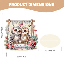 Load image into Gallery viewer, Acrylic Owl 5D DIY Diamond Painting Art Tabletop Home Decoration (Owl on Swing)