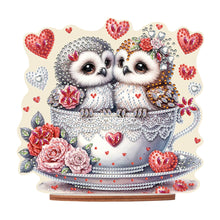 Load image into Gallery viewer, Acrylic Owl 5D DIY Diamond Painting Art Tabletop Home Decoration (Owl in Cup)