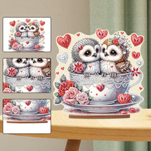 Load image into Gallery viewer, Acrylic Owl 5D DIY Diamond Painting Art Tabletop Home Decoration (Owl in Cup)