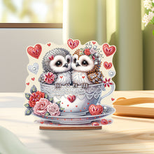 Load image into Gallery viewer, Acrylic Owl 5D DIY Diamond Painting Art Tabletop Home Decoration (Owl in Cup)