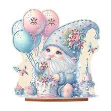 Load image into Gallery viewer, Acrylic Gnome Diamond Painting Art Tabletop Home Decoration (Birthday Gnome)