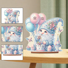 Load image into Gallery viewer, Acrylic Gnome Diamond Painting Art Tabletop Home Decoration (Birthday Gnome)