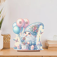 Load image into Gallery viewer, Acrylic Gnome Diamond Painting Art Tabletop Home Decoration (Birthday Gnome)