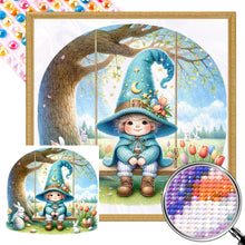 Load image into Gallery viewer, AB Diamond Painting - Full Round - swing gnome (30*30CM)