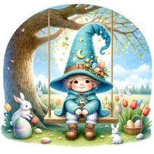 Load image into Gallery viewer, AB Diamond Painting - Full Round - swing gnome (30*30CM)