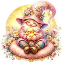 Load image into Gallery viewer, AB Diamond Painting - Full Round - Flower Cushion Gnome (30*30CM)