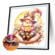 Load image into Gallery viewer, AB Diamond Painting - Full Round - Flower Cushion Gnome (30*30CM)