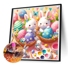 Load image into Gallery viewer, Diamond Painting - Full Round - Two Easter Egg Rabbits (30*30CM)