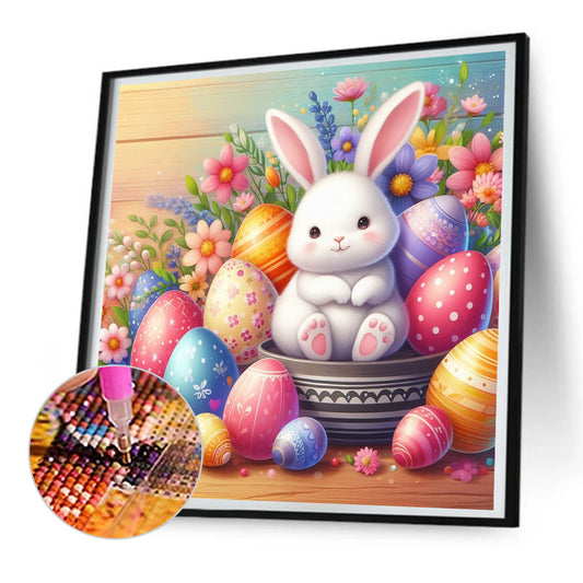 Diamond Painting - Full Round - Easter egg bunny (30*30CM)