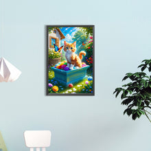 Load image into Gallery viewer, Diamond Painting - Full Round - little yellow cat (40*60CM)