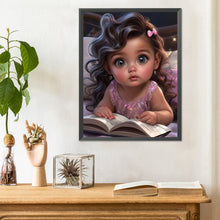 Load image into Gallery viewer, Diamond Painting - Full Round - girl reading book (30*40CM)