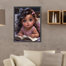 Load image into Gallery viewer, Diamond Painting - Full Round - girl reading book (30*40CM)
