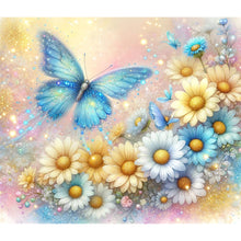 Load image into Gallery viewer, Diamond Painting - Full Round - Pearl Daisy Butterfly (35*30CM)