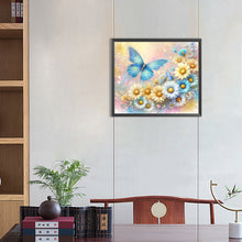 Load image into Gallery viewer, Diamond Painting - Full Round - Pearl Daisy Butterfly (35*30CM)