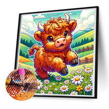 Load image into Gallery viewer, Diamond Painting - Full Round - Cartoon highland yak (30*30CM)