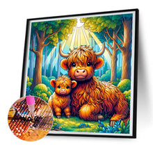 Load image into Gallery viewer, Diamond Painting - Full Round - Cartoon highland yak (30*30CM)