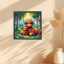 Load image into Gallery viewer, Diamond Painting - Full Round - Cartoon highland yak (30*30CM)