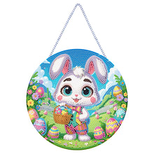 Load image into Gallery viewer, Easter Rabbit Diamond Painting Hanging Pendant Art for Wall Decor (White Rabbit)
