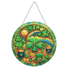 Load image into Gallery viewer, St Patrick Lucky Clover 5D DIY Diamond Painting Dots Pendant for Home Wall Decor