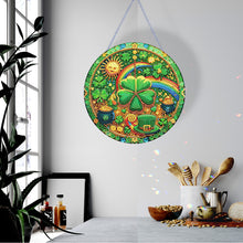 Load image into Gallery viewer, St Patrick Lucky Clover 5D DIY Diamond Painting Dots Pendant for Home Wall Decor