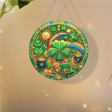 Load image into Gallery viewer, St Patrick Lucky Clover 5D DIY Diamond Painting Dots Pendant for Home Wall Decor